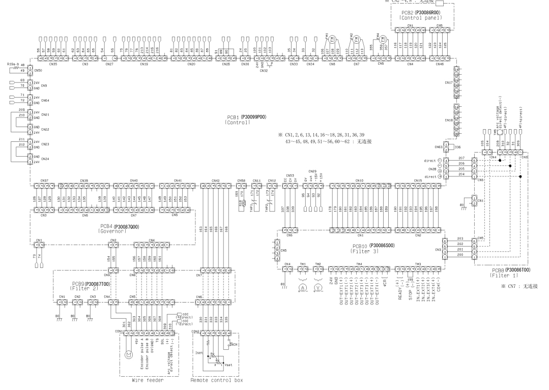 OTC焊機(jī)M350L的電氣圖 OTC焊機(jī)M350L的電氣圖