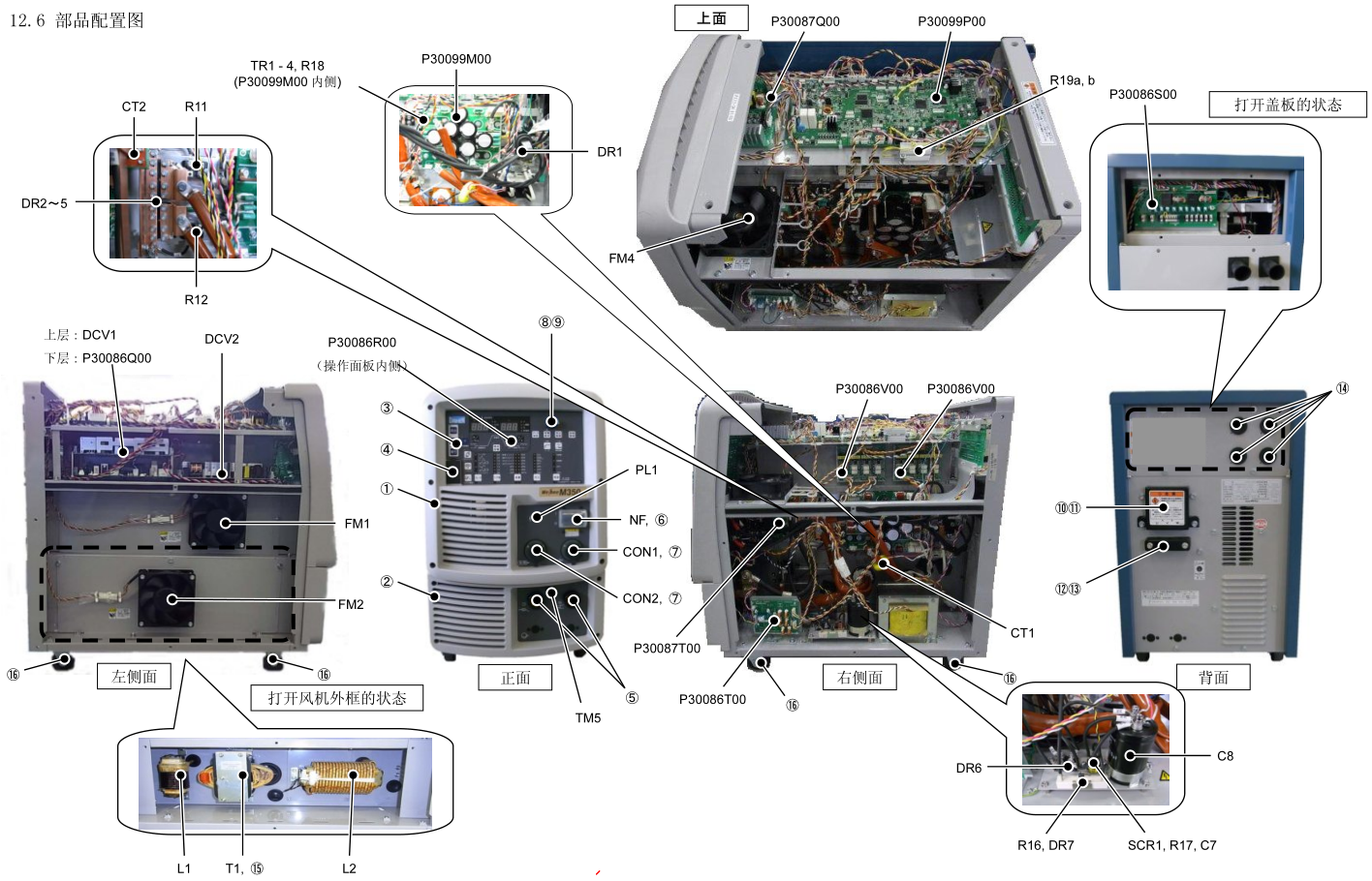OTC焊機(jī)M350零部件配置圖 OTC焊機(jī)M350零部件配置圖