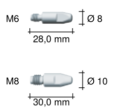 賓采爾焊槍A360導(dǎo)電嘴M6和M8 賓采爾焊槍A360導(dǎo)電嘴M6和M8